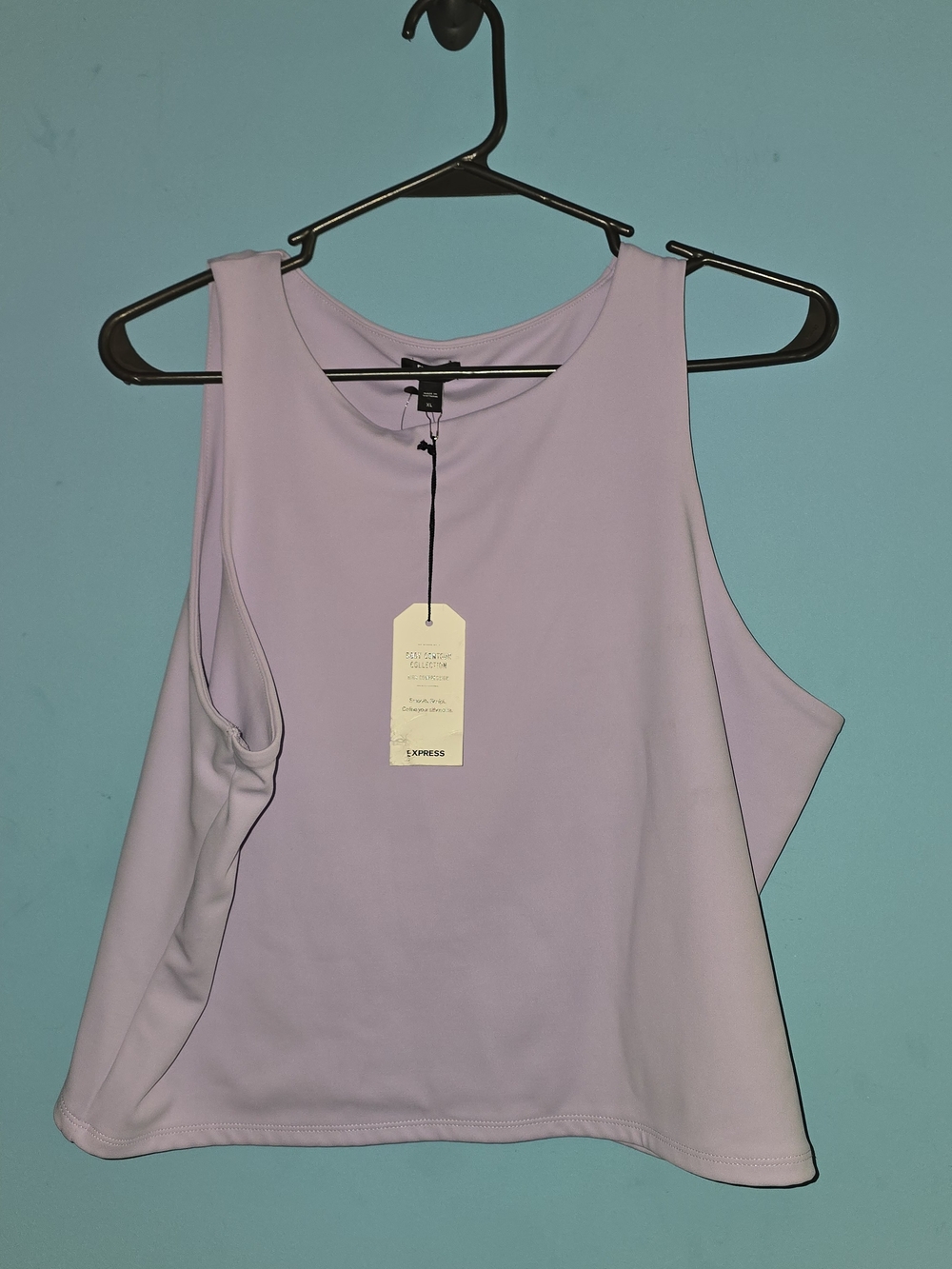 Express Lilac Crewneck Sleeveless Tank